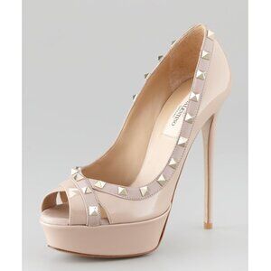 Valentino Rockstud Platform Pump Shoes in Blush Pink and size EU 40 / US 10